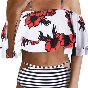 💖3x$25 High Waisted OffShoulder Ruffled bikini